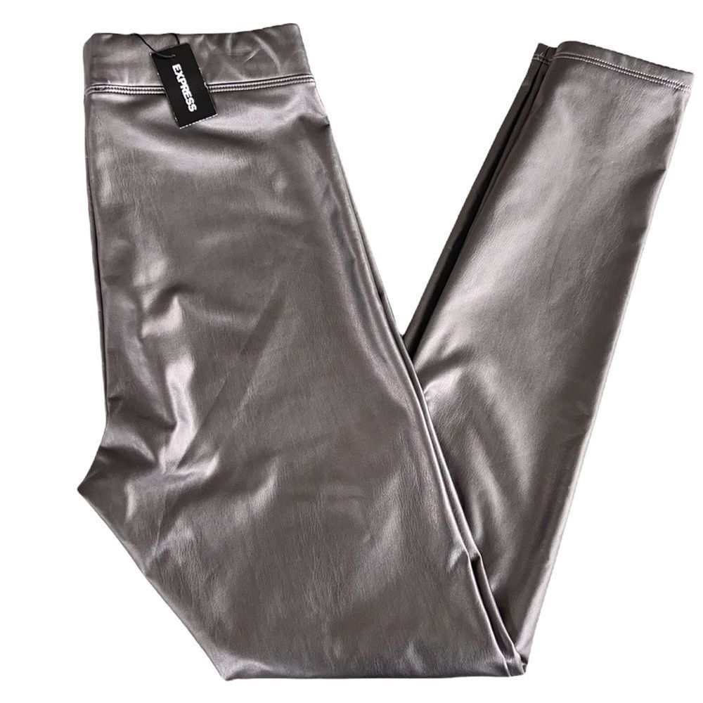 NWT Express faux leather leggings high waisted
